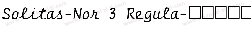 Solitas-Nor 3 Regula字体转换